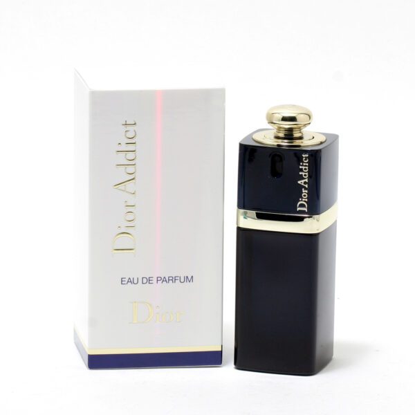 Dior Addict Perfume Bottle in Black with Golden Neck