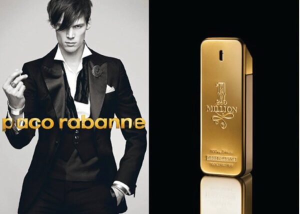 Front view of paco rabanne,mens fragrance