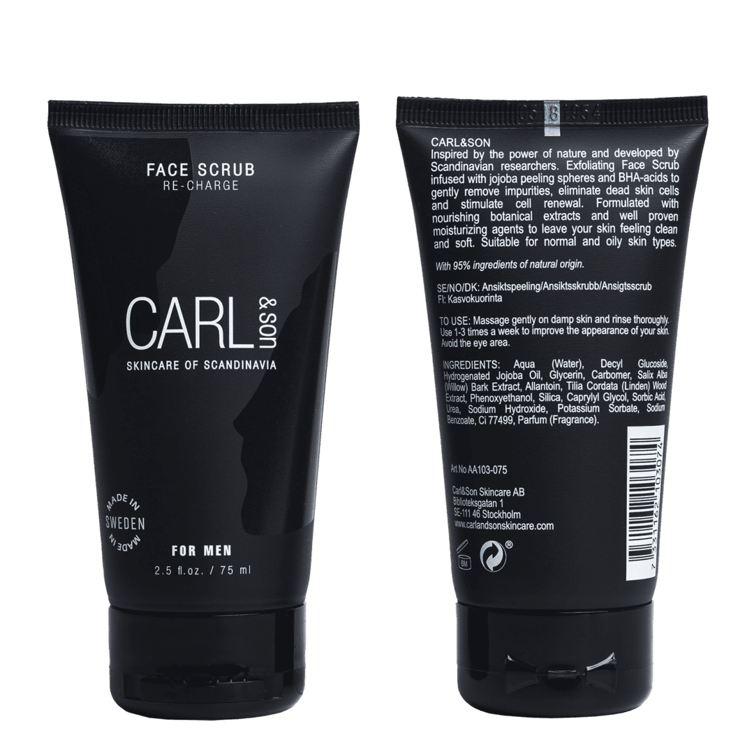 Face scrub, carl and son male products